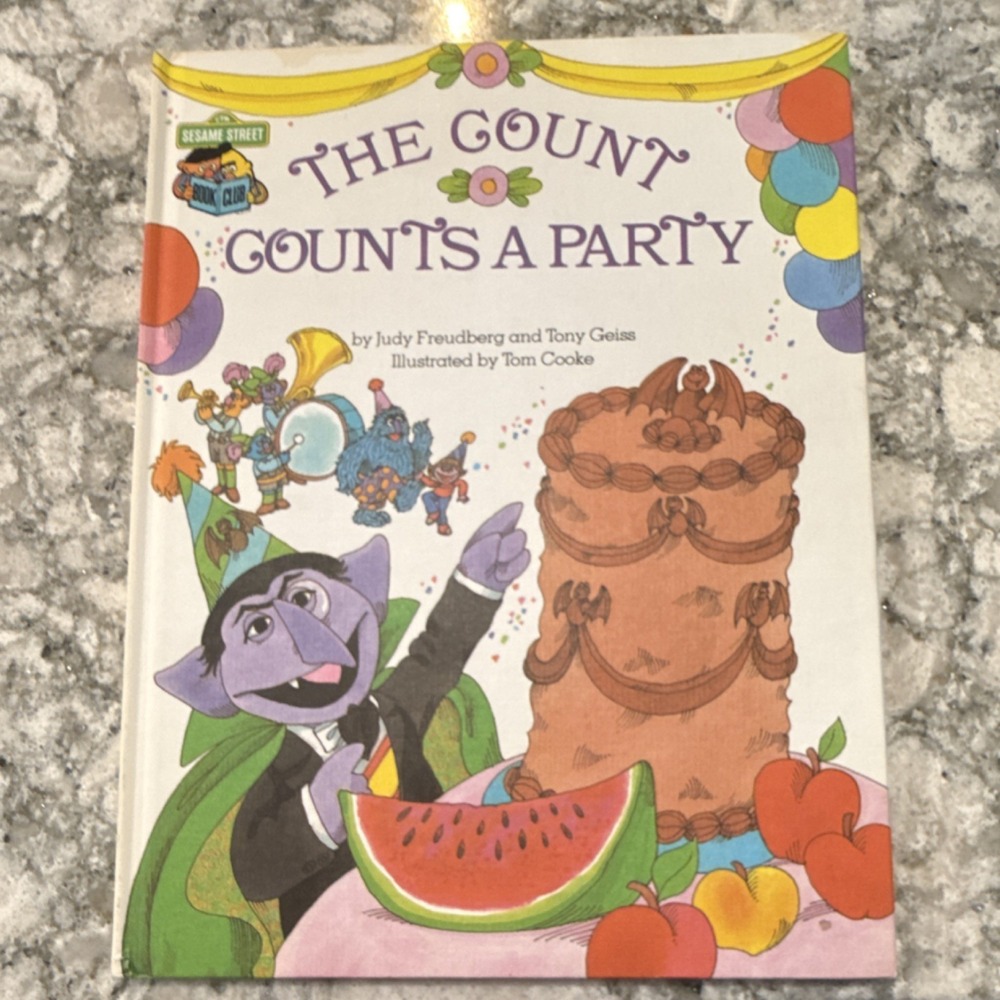 Vintage, 1980, The Count Counts a Party, Hardcover, Freudberg‎ & Geiss